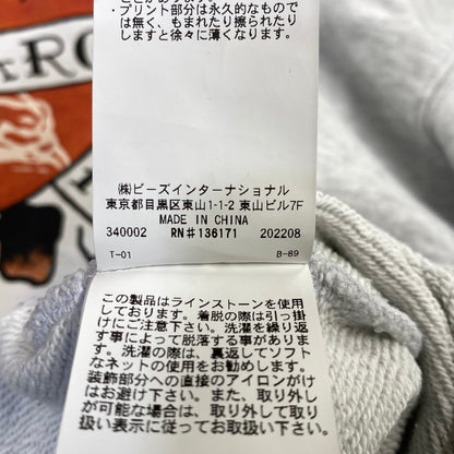 【中古品】【メンズ】 X-LARGE×EDHARDY エドハーディー 101223012029 RHINESTONE CREWNECK SWEATSHIRT ラインストーン クルーネック スウェットシャツ トップス 142-260922-yn-10-izu サイズ：L カラー：グレー 万代Net店