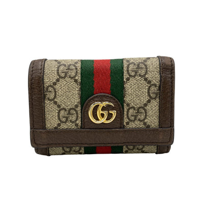 【中古品】【メンズ/レディース】 GUCCI グッチ 644334 OPHIDIA オフィディア BI-FOLD WALLET バイフォールド ウォレット 財布 181-260918-ya-15-izu カラー：ブラウン 万代Net店