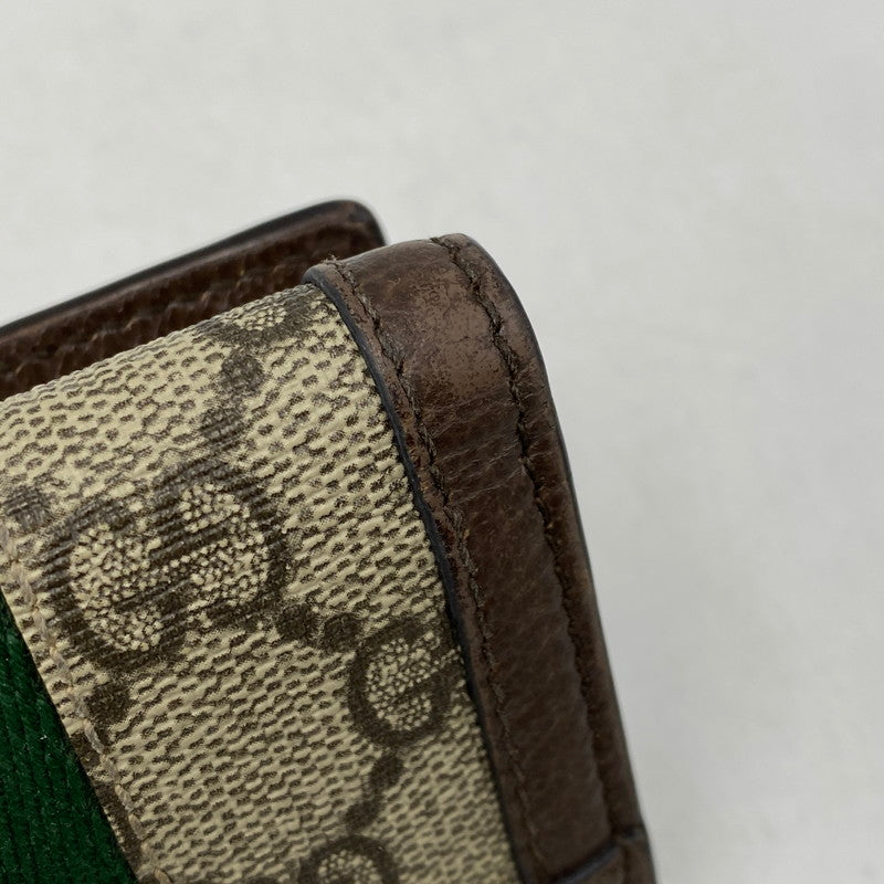 【中古品】【メンズ/レディース】 GUCCI グッチ 644334 OPHIDIA オフィディア BI-FOLD WALLET バイフォールド ウォレット 財布 181-260918-ya-15-izu カラー：ブラウン 万代Net店