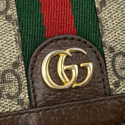 【中古品】【メンズ/レディース】 GUCCI グッチ 644334 OPHIDIA オフィディア BI-FOLD WALLET バイフォールド ウォレット 財布 181-260918-ya-15-izu カラー：ブラウン 万代Net店
