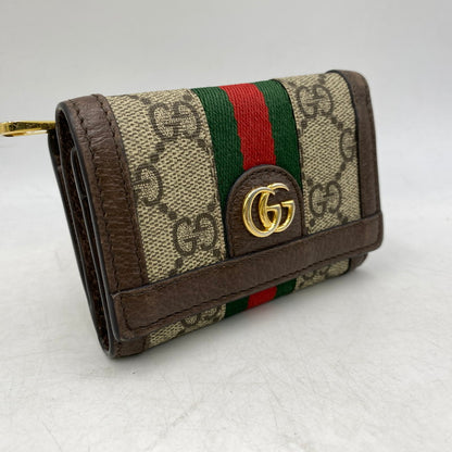 【中古品】【メンズ/レディース】 GUCCI グッチ 644334 OPHIDIA オフィディア BI-FOLD WALLET バイフォールド ウォレット 財布 181-260918-ya-15-izu カラー：ブラウン 万代Net店