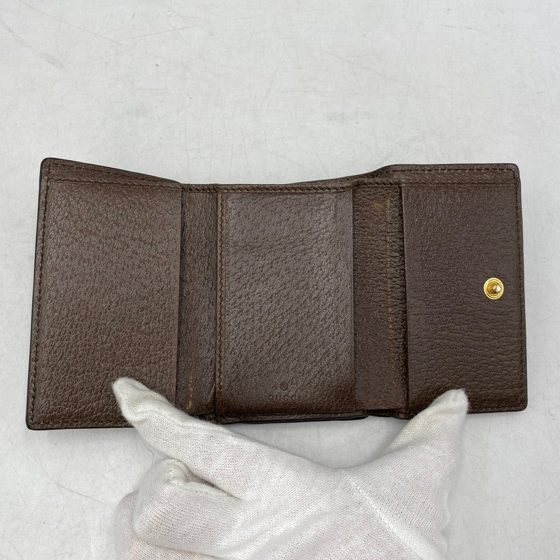 【中古品】【メンズ/レディース】 GUCCI グッチ 644334 OPHIDIA オフィディア BI-FOLD WALLET バイフォールド ウォレット 財布 181-260918-ya-15-izu カラー：ブラウン 万代Net店