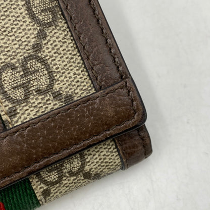 【中古品】【メンズ/レディース】 GUCCI グッチ 644334 OPHIDIA オフィディア BI-FOLD WALLET バイフォールド ウォレット 財布 181-260918-ya-15-izu カラー：ブラウン 万代Net店