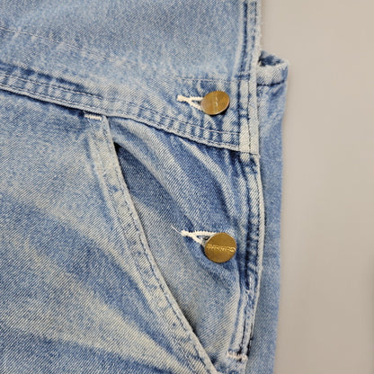 【現状渡し品】【メンズ】 Carhartt カーハート R08 DNM DENIM OVER ALL デニムオーバーオール 157-260923-as-05-izu サイズ：38×34 カラー：ライトブルー 万代Net店