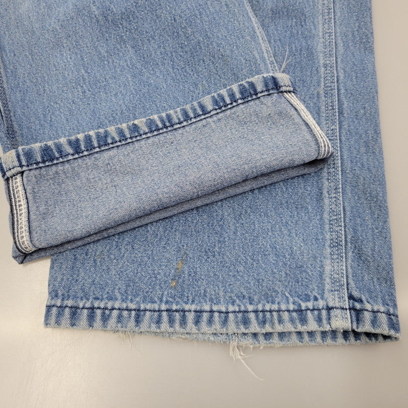 【現状渡し品】【メンズ】 Carhartt カーハート R08 DNM DENIM OVER ALL デニムオーバーオール 157-260923-as-05-izu サイズ：38×34 カラー：ライトブルー 万代Net店