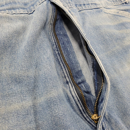 【現状渡し品】【メンズ】 Carhartt カーハート R08 DNM DENIM OVER ALL デニムオーバーオール 157-260923-as-05-izu サイズ：38×34 カラー：ライトブルー 万代Net店