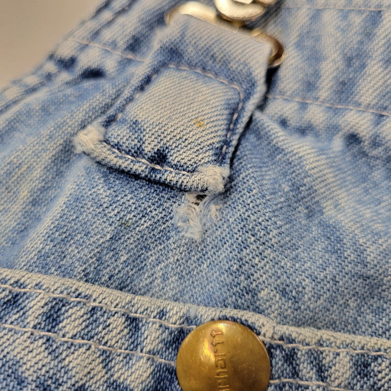 【現状渡し品】【メンズ】 Carhartt カーハート R08 DNM DENIM OVER ALL デニムオーバーオール 157-260923-as-05-izu サイズ：38×34 カラー：ライトブルー 万代Net店
