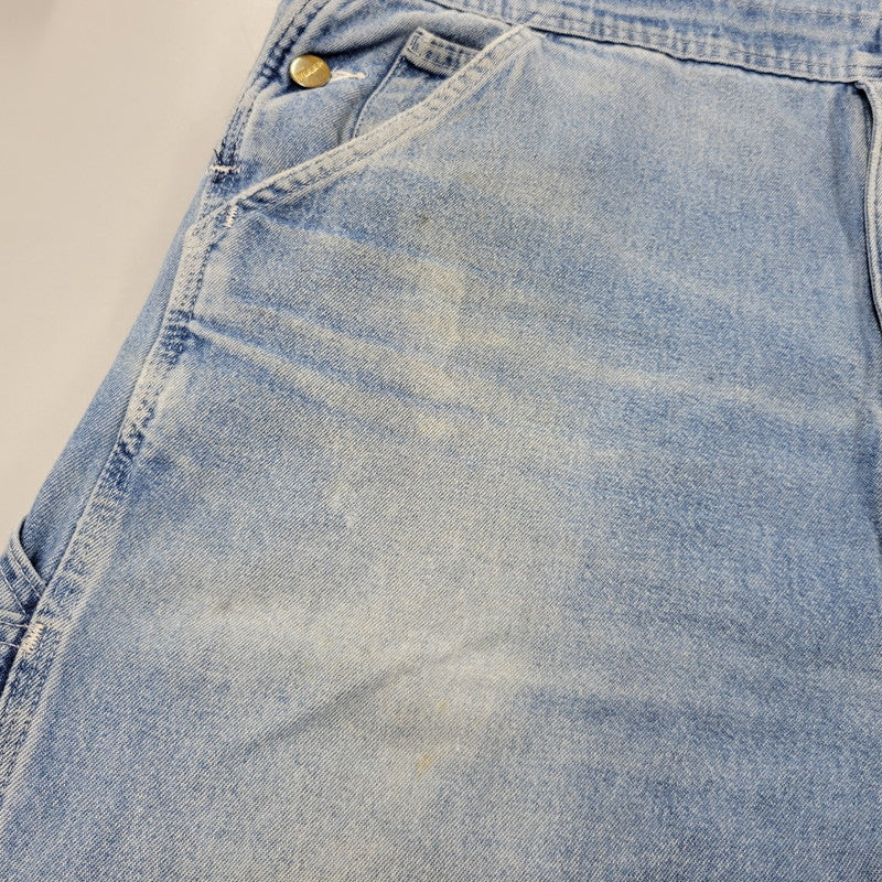 【現状渡し品】【メンズ】 Carhartt カーハート R08 DNM DENIM OVER ALL デニムオーバーオール 157-260923-as-05-izu サイズ：38×34 カラー：ライトブルー 万代Net店