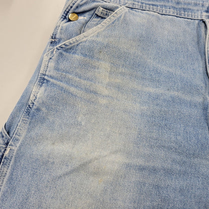 【現状渡し品】【メンズ】 Carhartt カーハート R08 DNM DENIM OVER ALL デニムオーバーオール 157-260923-as-05-izu サイズ：38×34 カラー：ライトブルー 万代Net店