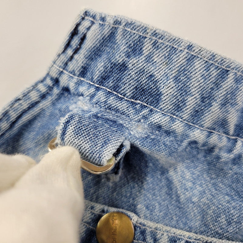 【現状渡し品】【メンズ】 Carhartt カーハート R08 DNM DENIM OVER ALL デニムオーバーオール 157-260923-as-05-izu サイズ：38×34 カラー：ライトブルー 万代Net店