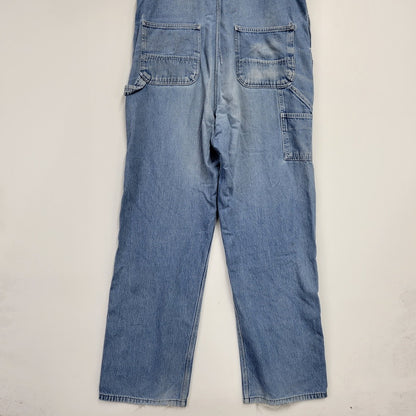 【現状渡し品】【メンズ】 Carhartt カーハート R08 DNM DENIM OVER ALL デニムオーバーオール 157-260923-as-05-izu サイズ：38×34 カラー：ライトブルー 万代Net店
