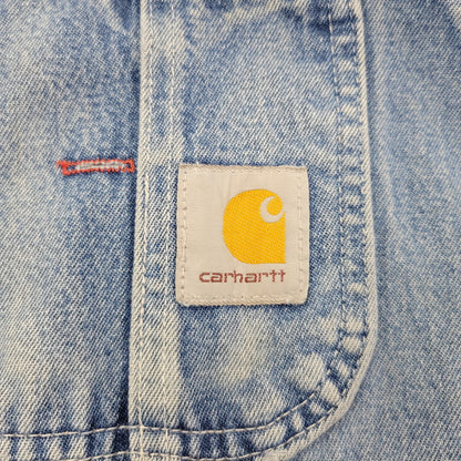 【現状渡し品】【メンズ】 Carhartt カーハート R08 DNM DENIM OVER ALL デニムオーバーオール 157-260923-as-05-izu サイズ：38×34 カラー：ライトブルー 万代Net店