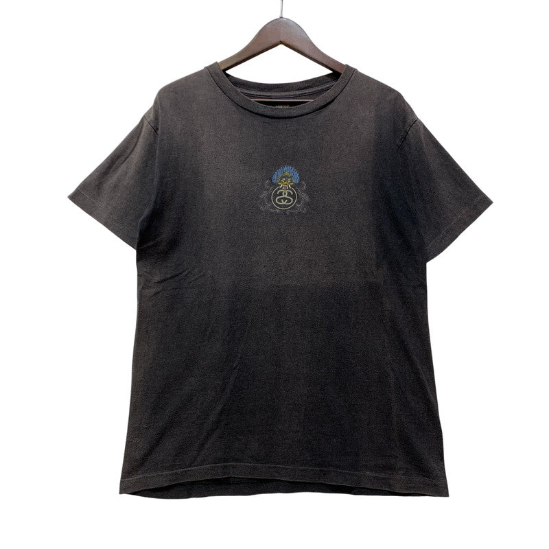 【現状渡し品】【メンズ】 OLD STUSSY オールド ステューシー 紺タグ 90S DRAGON SS TEE ドラゴン ショートスリーブ Tシャツ トップス 半袖 146-260918-cs-01-izu サイズ：M カラー：ブラック 万代Net店