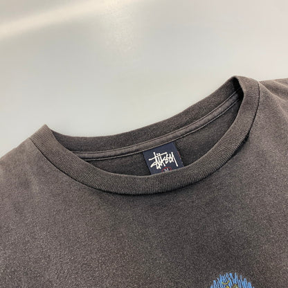 【現状渡し品】【メンズ】 OLD STUSSY オールド ステューシー 紺タグ 90S DRAGON SS TEE ドラゴン ショートスリーブ Tシャツ トップス 半袖 146-260918-cs-01-izu サイズ：M カラー：ブラック 万代Net店