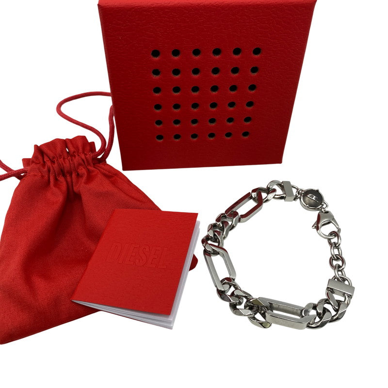 【中古品】【メンズ/レディース】 DIESEL ディーゼル DX135100DJW OVAL D BRACELET オーバル ディー ブレスレット アクセサリー 192-260918-ya-16-izu カラー：シルバー 万代Net店