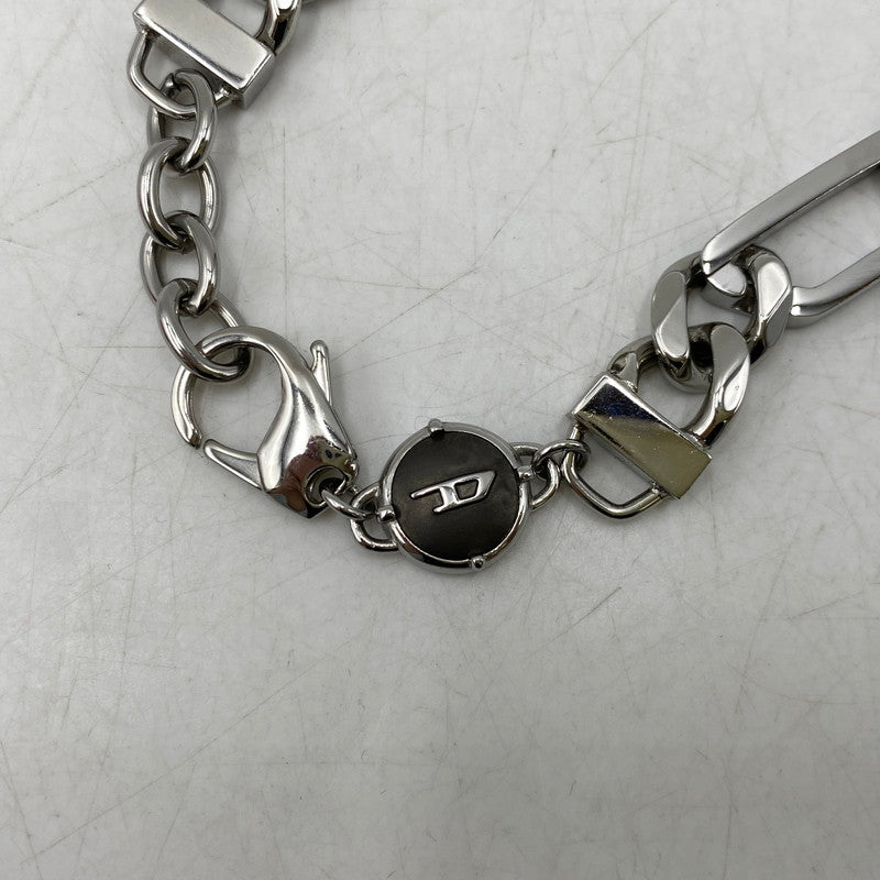 【中古品】【メンズ/レディース】 DIESEL ディーゼル DX135100DJW OVAL D BRACELET オーバル ディー ブレスレット アクセサリー 192-260918-ya-16-izu カラー：シルバー 万代Net店