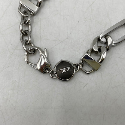 【中古品】【メンズ/レディース】 DIESEL ディーゼル DX135100DJW OVAL D BRACELET オーバル ディー ブレスレット アクセサリー 192-260918-ya-16-izu カラー：シルバー 万代Net店
