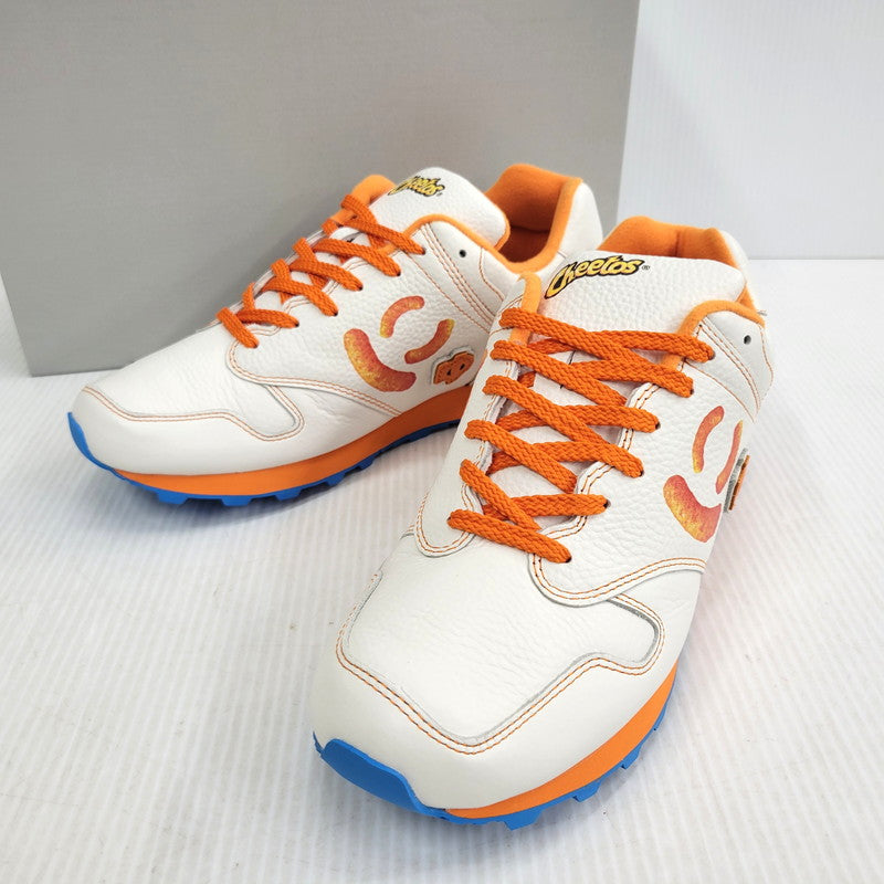 【中古美品】【メンズ/レディース】 Sangacio サンガッチョ × CHEETOS チートス NYUS BLOW にゅ～ず ブロー スニーカー 靴 162-260921-as-01-izu サイズ：26cm カラー：ホワイト×オレンジ×ブルー 万代Net店