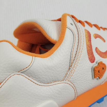 【中古美品】【メンズ/レディース】 Sangacio サンガッチョ × CHEETOS チートス NYUS BLOW にゅ～ず ブロー スニーカー 靴 162-260921-as-01-izu サイズ：26cm カラー：ホワイト×オレンジ×ブルー 万代Net店