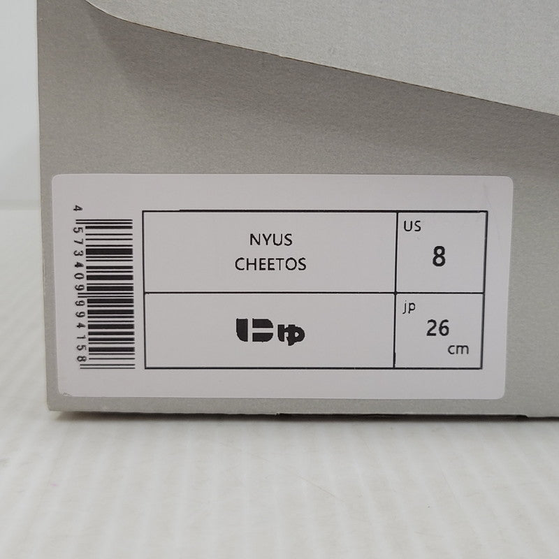 【中古美品】【メンズ/レディース】 Sangacio サンガッチョ × CHEETOS チートス NYUS BLOW にゅ～ず ブロー スニーカー 靴 162-260921-as-01-izu サイズ：26cm カラー：ホワイト×オレンジ×ブルー 万代Net店