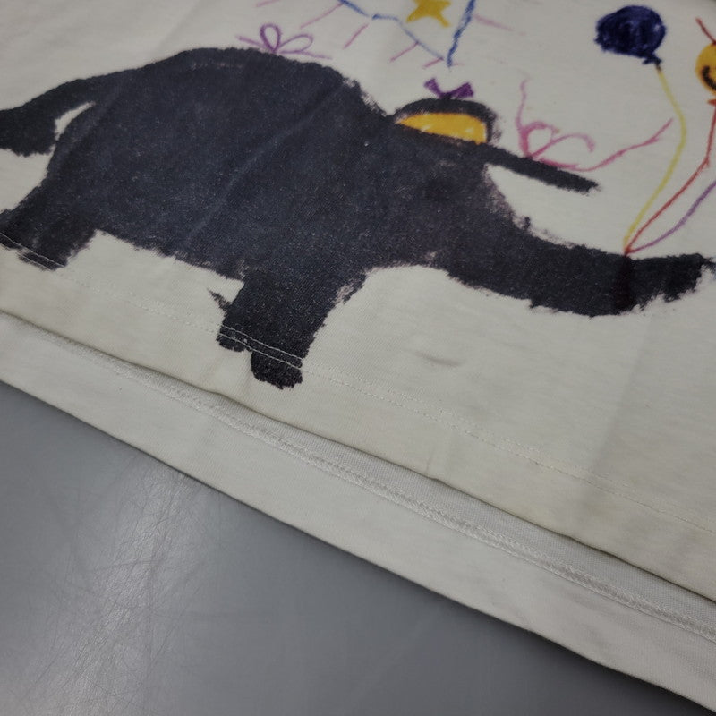 【現状渡し品】【メンズ】 VETEMENTS ヴェトモン ELEPHANT IN THE ROOM TEE UAH19TR310 半袖 Tシャツ 142-260923-as-01-izu サイズ：S カラー：ホワイト 万代Net店