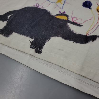 【現状渡し品】【メンズ】 VETEMENTS ヴェトモン ELEPHANT IN THE ROOM TEE UAH19TR310 半袖 Tシャツ 142-260923-as-01-izu サイズ：S カラー：ホワイト 万代Net店