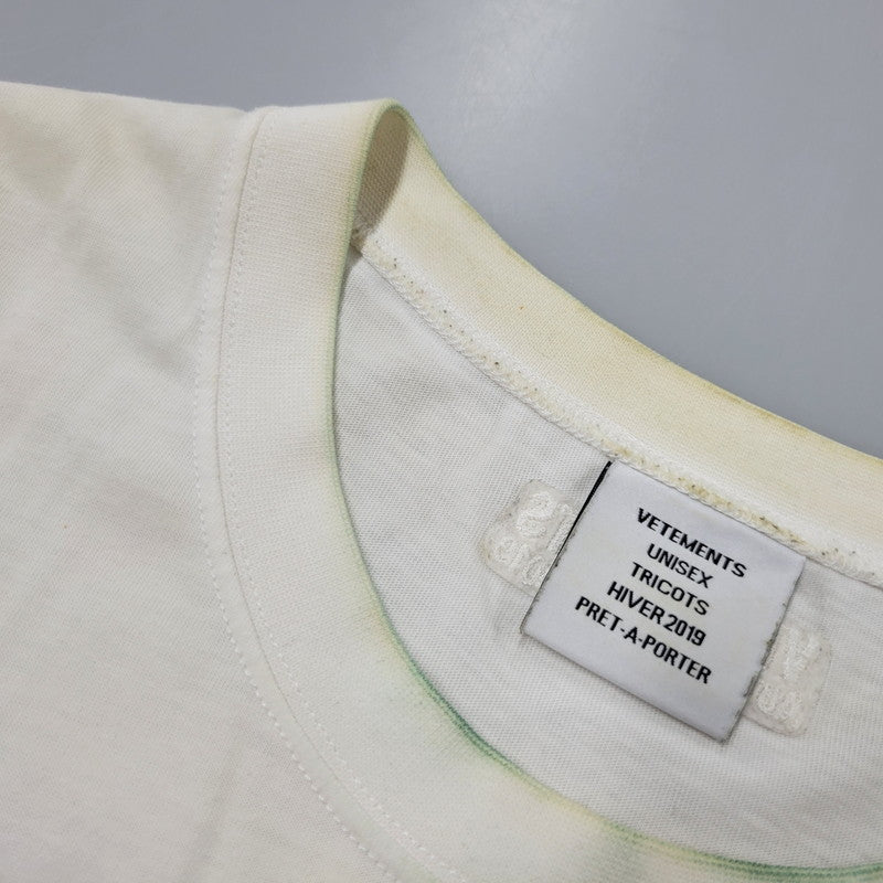 【現状渡し品】【メンズ】 VETEMENTS ヴェトモン ELEPHANT IN THE ROOM TEE UAH19TR310 半袖 Tシャツ 142-260923-as-01-izu サイズ：S カラー：ホワイト 万代Net店