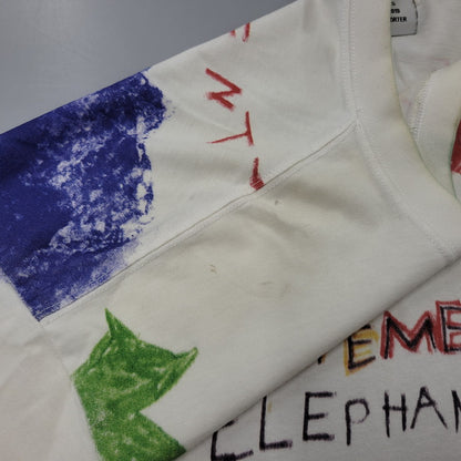 【現状渡し品】【メンズ】 VETEMENTS ヴェトモン ELEPHANT IN THE ROOM TEE UAH19TR310 半袖 Tシャツ 142-260923-as-01-izu サイズ：S カラー：ホワイト 万代Net店