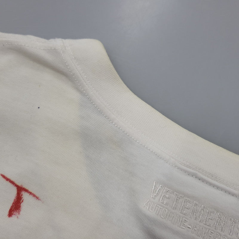 【現状渡し品】【メンズ】 VETEMENTS ヴェトモン ELEPHANT IN THE ROOM TEE UAH19TR310 半袖 Tシャツ 142-260923-as-01-izu サイズ：S カラー：ホワイト 万代Net店