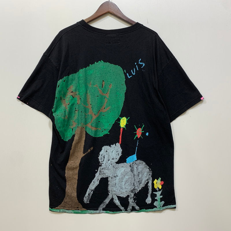 【中古品】【メンズ】 VETEMENTS ヴェトモン ELEPHANT LUIS TEE Tシャツ 半袖 142-260919-as-17-izu サイズ：L カラー：ブラック 万代Net店