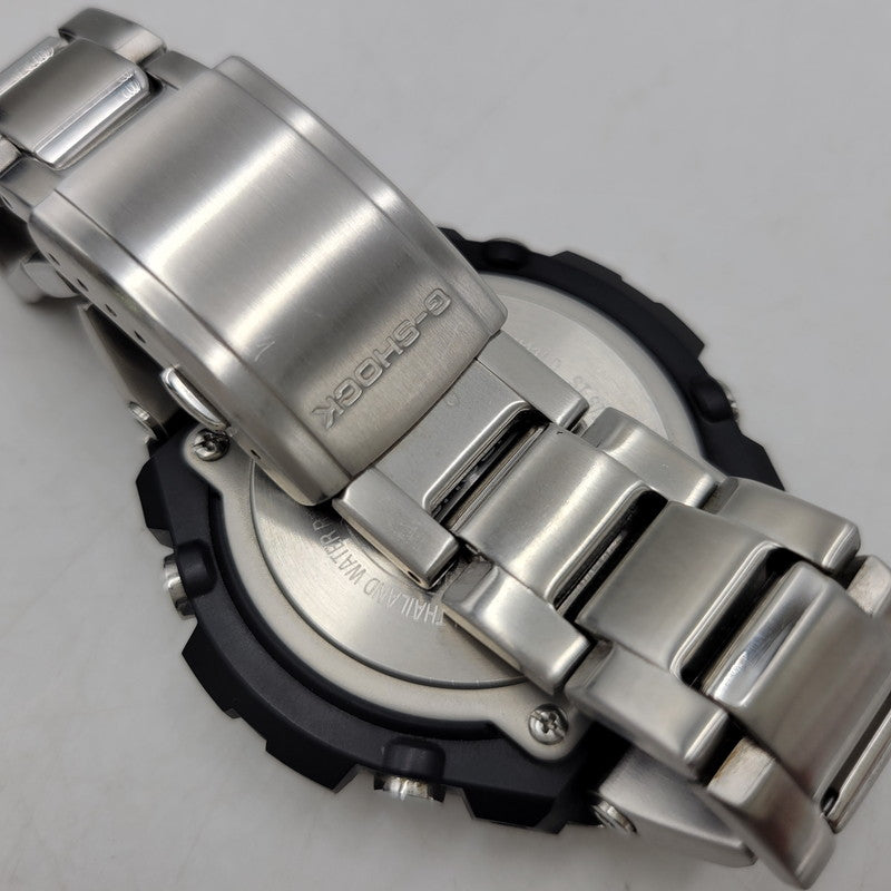 【中古品】【メンズ/レディース】 G-SHOCK ジーショック GST-W1100-1AJF G-STEEL SOLAR WATCH Gスティール ソーラー ウオッチ 腕時計 196-260927-yn-03-izu サイズ：59.1 × 52.4 × 16.1 mm カラー：シルバー×ブラック 万代Net店