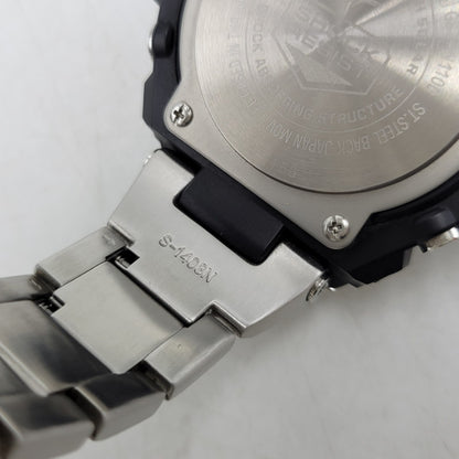 【中古品】【メンズ/レディース】 G-SHOCK ジーショック GST-W1100-1AJF G-STEEL SOLAR WATCH Gスティール ソーラー ウオッチ 腕時計 196-260927-yn-03-izu サイズ：59.1 × 52.4 × 16.1 mm カラー：シルバー×ブラック 万代Net店