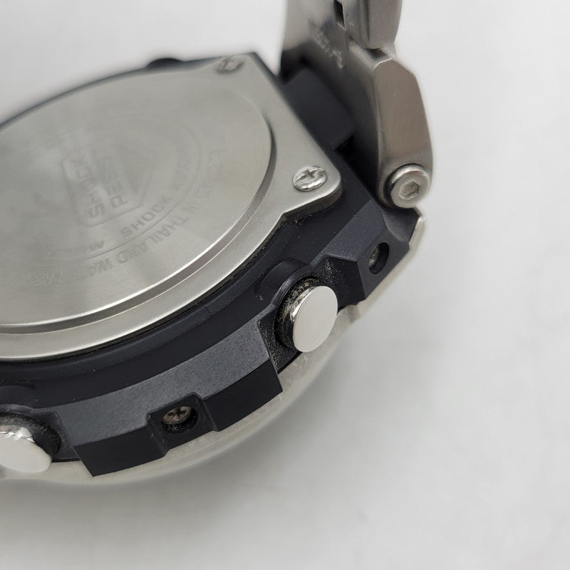 【中古品】【メンズ/レディース】 G-SHOCK ジーショック GST-W1100-1AJF G-STEEL SOLAR WATCH Gスティール ソーラー ウオッチ 腕時計 196-260927-yn-03-izu サイズ：59.1 × 52.4 × 16.1 mm カラー：シルバー×ブラック 万代Net店