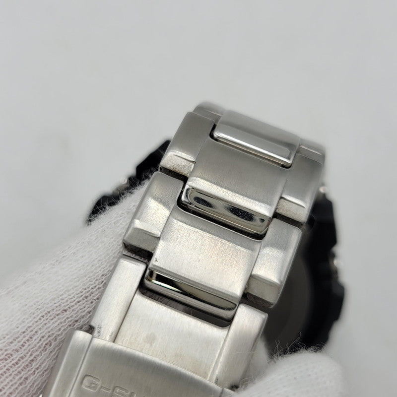 【中古品】【メンズ/レディース】 G-SHOCK ジーショック GST-W1100-1AJF G-STEEL SOLAR WATCH Gスティール ソーラー ウオッチ 腕時計 196-260927-yn-03-izu サイズ：59.1 × 52.4 × 16.1 mm カラー：シルバー×ブラック 万代Net店
