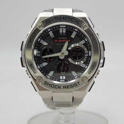 【中古品】【メンズ/レディース】 G-SHOCK ジーショック GST-W1100-1AJF G-STEEL SOLAR WATCH Gスティール ソーラー ウオッチ 腕時計 196-260927-yn-03-izu サイズ：59.1 × 52.4 × 16.1 mm カラー：シルバー×ブラック 万代Net店