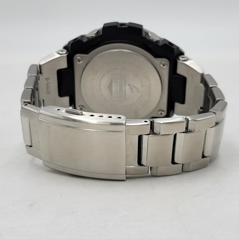 【中古品】【メンズ/レディース】 G-SHOCK ジーショック GST-W1100-1AJF G-STEEL SOLAR WATCH Gスティール ソーラー ウオッチ 腕時計 196-260927-yn-03-izu サイズ：59.1 × 52.4 × 16.1 mm カラー：シルバー×ブラック 万代Net店