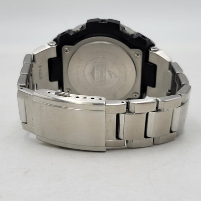 【中古品】【メンズ/レディース】 G-SHOCK ジーショック GST-W1100-1AJF G-STEEL SOLAR WATCH Gスティール ソーラー ウオッチ 腕時計 196-260927-yn-03-izu サイズ：59.1 × 52.4 × 16.1 mm カラー：シルバー×ブラック 万代Net店