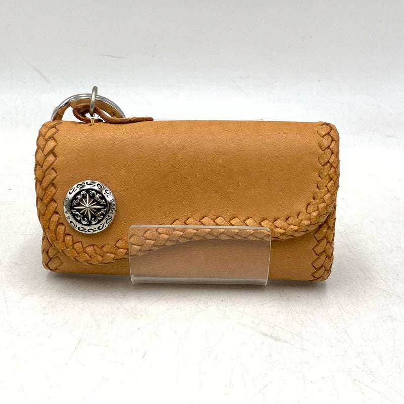 【中古品】【メンズ/レディース】 SAAD サード SUN SYMBOL LEATHER KEY CASE サン シンボル レザー キーケース 財布 200-260929-ya-15-izu カラー：ベージュ 万代Net店