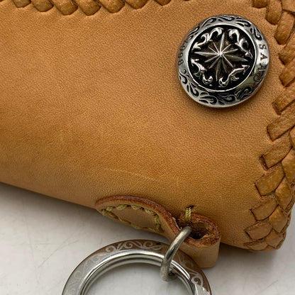 【中古品】【メンズ/レディース】 SAAD サード SUN SYMBOL LEATHER KEY CASE サン シンボル レザー キーケース 財布 200-260929-ya-15-izu カラー：ベージュ 万代Net店