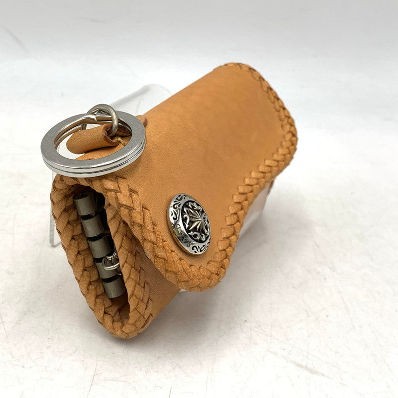 【中古品】【メンズ/レディース】 SAAD サード SUN SYMBOL LEATHER KEY CASE サン シンボル レザー キーケース 財布 200-260929-ya-15-izu カラー：ベージュ 万代Net店
