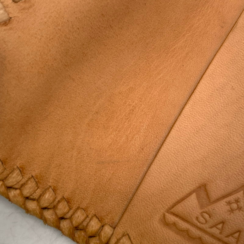 【中古品】【メンズ/レディース】 SAAD サード SUN SYMBOL LEATHER KEY CASE サン シンボル レザー キーケース 財布 200-260929-ya-15-izu カラー：ベージュ 万代Net店