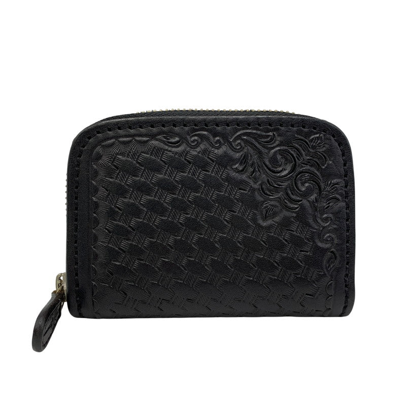 【中古品】【メンズ/レディース】 SAAD サード ROUND FASTENER COIN CASE ラウンドファスナー コインケース 財布 200-260919-as-25-izu カラー：ブラック 万代Net店