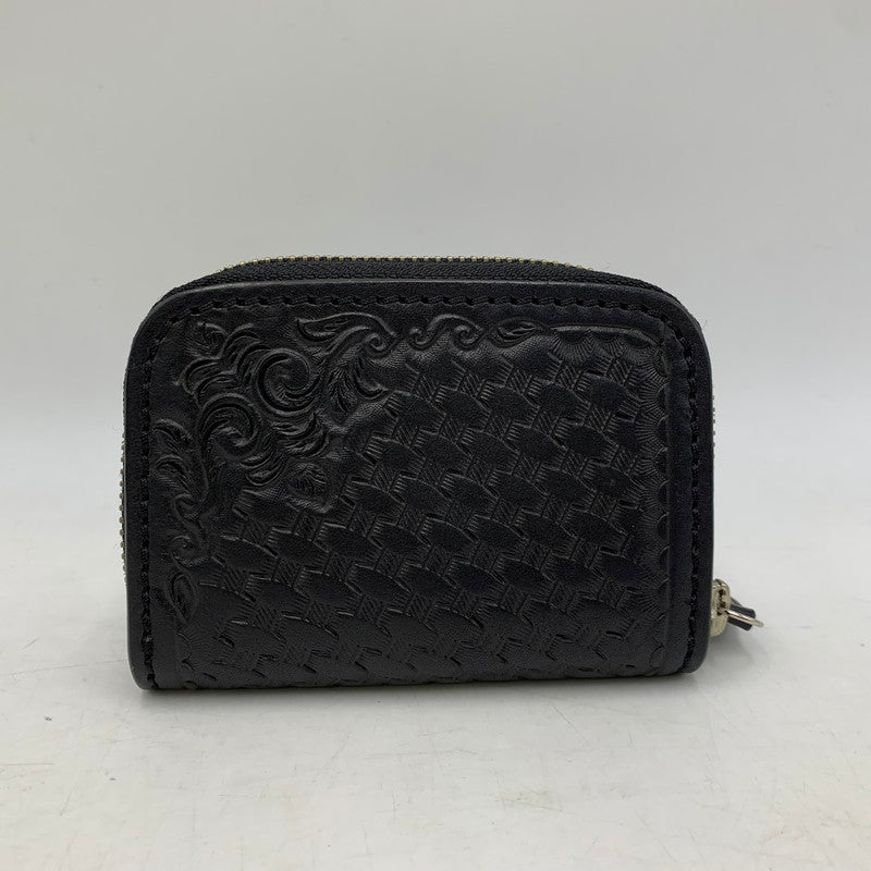 【中古品】【メンズ/レディース】 SAAD サード ROUND FASTENER COIN CASE ラウンドファスナー コインケース 財布 200-260919-as-25-izu カラー：ブラック 万代Net店