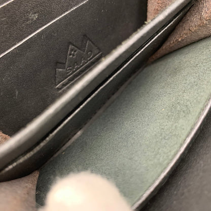 【中古品】【メンズ/レディース】 SAAD サード ROUND FASTENER COIN CASE ラウンドファスナー コインケース 財布 200-260919-as-25-izu カラー：ブラック 万代Net店