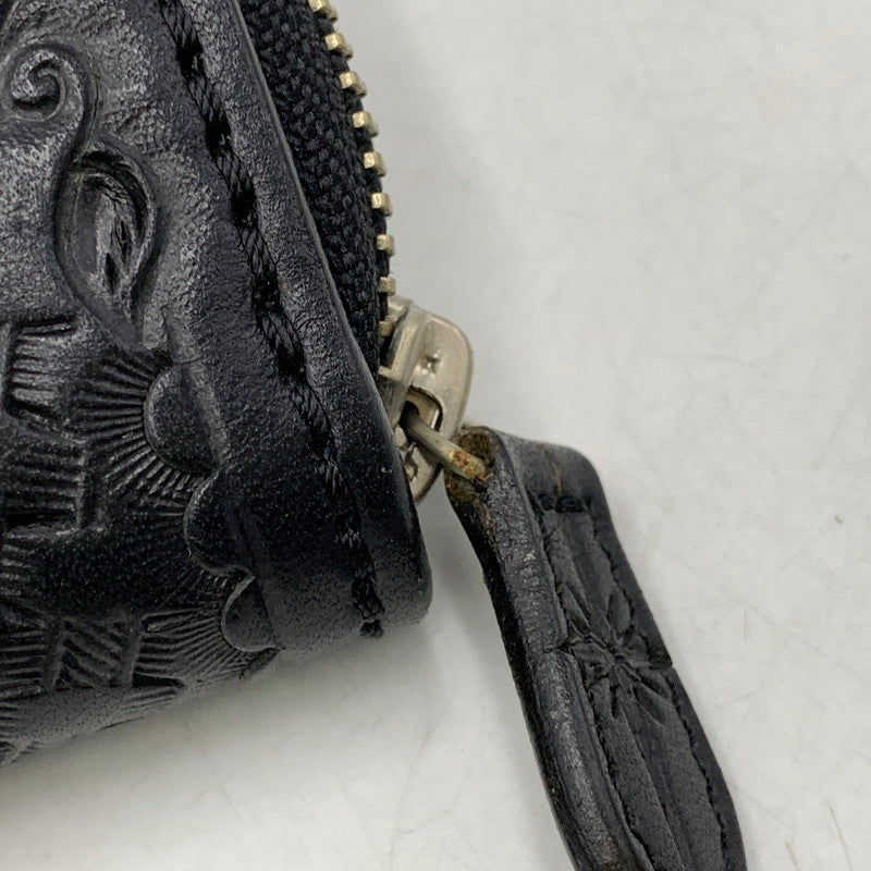 【中古品】【メンズ/レディース】 SAAD サード ROUND FASTENER COIN CASE ラウンドファスナー コインケース 財布 200-260919-as-25-izu カラー：ブラック 万代Net店