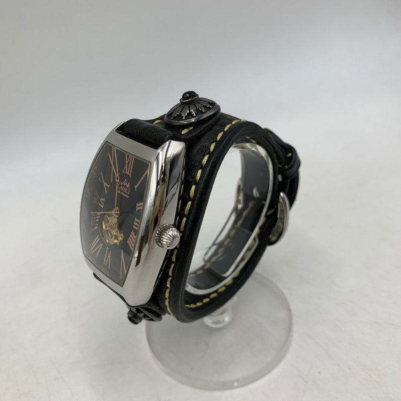【中古品】【メンズ/レディース】 SAAD サード TONNEAU TYPE AUTOMATIC WATCH トノータイプ 腕時計 197-260919-as-23-izu カラー：ブラック 万代Net店