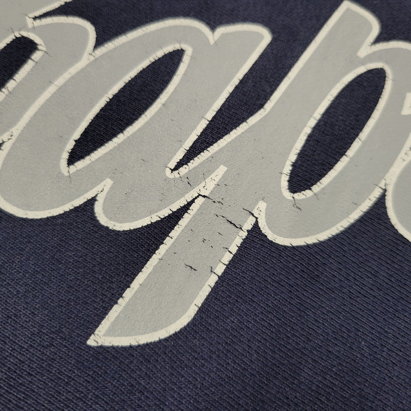 【中古品】【メンズ】 A BATHING APE アベイシングエイプ PRINT SWEATSHIRT プリント スウェット トレーナー 長袖 142-260923-as-02-izu サイズ：M カラー：ネイビー 万代Net店