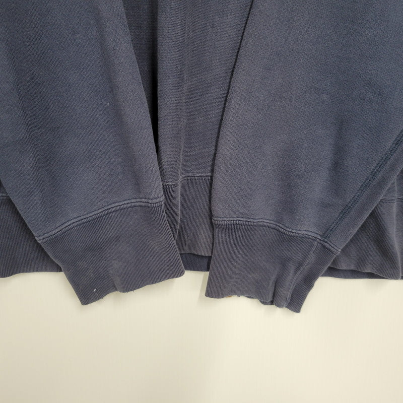 【中古品】【メンズ】 A BATHING APE アベイシングエイプ PRINT SWEATSHIRT プリント スウェット トレーナー 長袖 142-260923-as-02-izu サイズ：M カラー：ネイビー 万代Net店