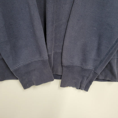 【中古品】【メンズ】 A BATHING APE アベイシングエイプ PRINT SWEATSHIRT プリント スウェット トレーナー 長袖 142-260923-as-02-izu サイズ：M カラー：ネイビー 万代Net店