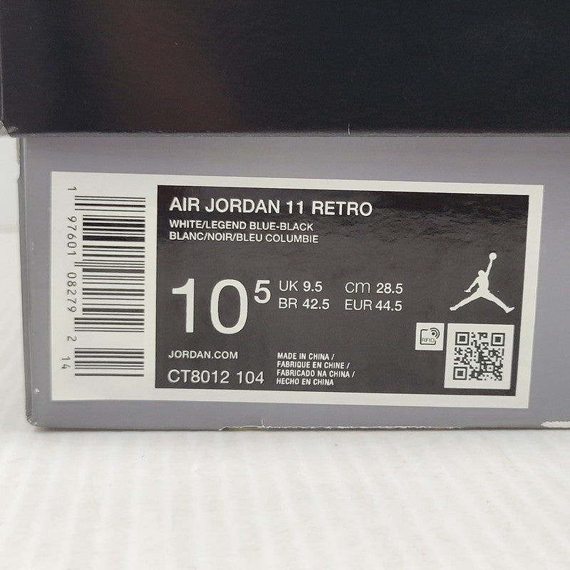 【中古美品】【メンズ】 NIKE ナイキ AIR JORDAN 11 RETRO CT8012-104 エア ジョーダン 11 レトロ スニーカー 靴 160-260921-as-16-izu サイズ：28.5cm カラー：WHITE/LEGEND BLUE-BLACK 万代Net店